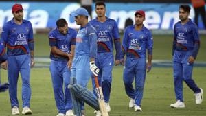 India's Mahendra Singh Dhoni, third left, leaves the field after losing his wicket during the one day international cricket match of Asia Cup between India and Afghanistan in Dubai, United Arab Emirates, Tuesday, Sept. 25, 2018.(AP) India's Mahendra Singh Dhoni, third left, leaves the field after losing his wicket during the one day international cricket match of Asia Cup between India and Afghanistan in Dubai, United Arab Emirates, Tuesday, Sept. 25, 2018.(AP)