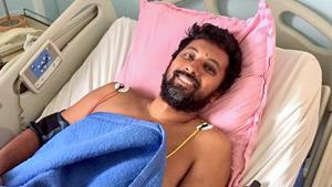 Naval officer Abhilash Tomy, who was rescued from international waters earlier this week after his yacht was damaged, undergoes treatment in a remote Indian Ocean island, Ile Amsterdam.(PTI Photo) Naval officer Abhilash Tomy, who was rescued from international waters earlier this week after his yacht was damaged, undergoes treatment in a remote Indian Ocean island, Ile Amsterdam.(PTI Photo)