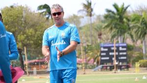 File photo of West Indies men’s cricket team coach Stuart Law.(Twitter/Windies Cricket) File photo of West Indies men’s cricket team coach Stuart Law.(Twitter/Windies Cricket)