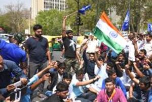 (Dalit protest HT PHOTO) (Dalit protest HT PHOTO)
