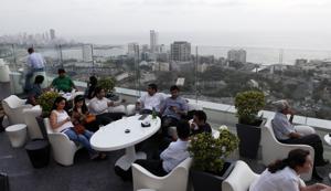 Aer at Four Seasons is one of the many rooftop restaurants that can now apply for a liquor licence.(HT file) Aer at Four Seasons is one of the many rooftop restaurants that can now apply for a liquor licence.(HT file)