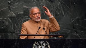 Narendra Modi, Prime Minister of the Republic of India speaks the United Nations Sustainable Development Summit to the at the United Nations General Assembly in New York September 25, 2015.(AFP File Photo) Narendra Modi, Prime Minister of the Republic of India speaks the United Nations Sustainable Development Summit to the at the United Nations General Assembly in New York September 25, 2015.(AFP File Photo)