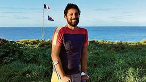 Commander Abhilash Tomy is now recovering from a back injury he suffered while negotiating a deadly storm that left his yacht, SV Thuriya, crippled last week(Navy Handout) Commander Abhilash Tomy is now recovering from a back injury he suffered while negotiating a deadly storm that left his yacht, SV Thuriya, crippled last week(Navy Handout)