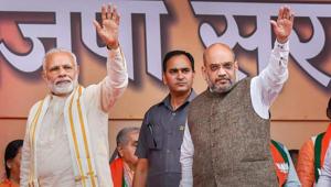 Prime Minister Narendra Modi met a group of senior BJP leaders about three weeks back where the details of this campaign were presented to them by a senior official in the Prime Minister’s Office.(PTI File Photo) Prime Minister Narendra Modi met a group of senior BJP leaders about three weeks back where the details of this campaign were presented to them by a senior official in the Prime Minister’s Office.(PTI File Photo)