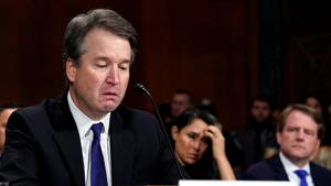 US Supreme Court nominee Brett Kavanaugh testifies before the Senate Judiciary Committee in Washington.(Reuters) US Supreme Court nominee Brett Kavanaugh testifies before the Senate Judiciary Committee in Washington.(Reuters)