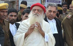 A minor girl had in August 16, 2013 accused Asaram Bapu of rape at his ashram in Manai village near Jodhpur.(HT/File Photo) A minor girl had in August 16, 2013 accused Asaram Bapu of rape at his ashram in Manai village near Jodhpur.(HT/File Photo)