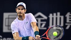 Andy Murray of Britain hits a return during his men's singles match against Fernando Verdasco of Spain at the ATP Shenzhen Open tennis tournament.(AFP) Andy Murray of Britain hits a return during his men's singles match against Fernando Verdasco of Spain at the ATP Shenzhen Open tennis tournament.(AFP)