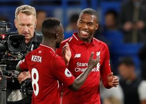 Liverpool's Daniel Sturridge celebrates after the match against Chelsea.(REUTERS) Liverpool's Daniel Sturridge celebrates after the match against Chelsea.(REUTERS)