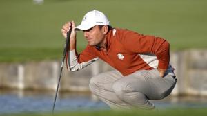 Team Europe's Francesco Molinari during the Fourballs in the 2018 Ryder Cup.(REUTERS) Team Europe's Francesco Molinari during the Fourballs in the 2018 Ryder Cup.(REUTERS)