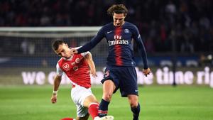 Reims' French forward Remi Oudin (L) vies with Paris Saint-Germain's French midfielder Adrien Rabiot (R) during the French L1 football match between Paris Saint Germain (PSG) and Reims (SR) on September 26, 2018, at the Parc des Princes stadium in Paris.(AFP) Reims' French forward Remi Oudin (L) vies with Paris Saint-Germain's French midfielder Adrien Rabiot (R) during the French L1 football match between Paris Saint Germain (PSG) and Reims (SR) on September 26, 2018, at the Parc des Princes stadium in Paris.(AFP)
