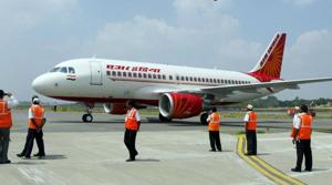 A passenger on Air India’s Mumbai-Jodhpur flight created a scare after alleging four terrorists were aboard (representative photo)(AFP) A passenger on Air India’s Mumbai-Jodhpur flight created a scare after alleging four terrorists were aboard (representative photo)(AFP)