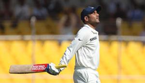 File image of Virender Sehwag(Hindustan Times via Getty Images) File image of Virender Sehwag(Hindustan Times via Getty Images)