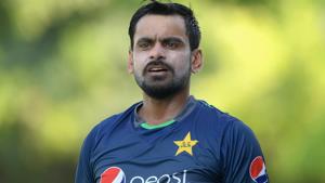 Mohammad Hafeez of Pakistan during a nets session at the ICC Cricket Academy.(Getty Images) Mohammad Hafeez of Pakistan during a nets session at the ICC Cricket Academy.(Getty Images)
