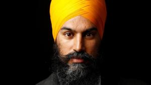 Jagmeet Singh became the first-ever person from a visible minority background to capture the leadership of a major Canadian political party, winning the race to lead the New Democratic Party (NDP) in the very first round of balloting.(Reuters Photo) Jagmeet Singh became the first-ever person from a visible minority background to capture the leadership of a major Canadian political party, winning the race to lead the New Democratic Party (NDP) in the very first round of balloting.(Reuters Photo)
