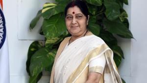 In her UNGA speech, Sushma Swaraj had said India had made many efforts to hold talks with Pakistan and the only reason New Delhi has called off dialogue is because of Islamabad’s behaviour.(Mohd Zakir/HT Photo) In her UNGA speech, Sushma Swaraj had said India had made many efforts to hold talks with Pakistan and the only reason New Delhi has called off dialogue is because of Islamabad’s behaviour.(Mohd Zakir/HT Photo)