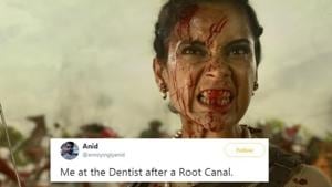 Kangana Ranaut’s meme based on a scene from Manikarnika is getting popular on the social media.(Twitter) Kangana Ranaut’s meme based on a scene from Manikarnika is getting popular on the social media.(Twitter)