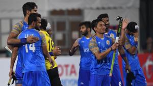 File picture of the Indian men’s hockey team(AFP) File picture of the Indian men’s hockey team(AFP)