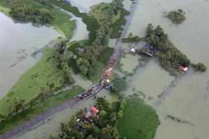 Over 45,000 hectare of farmland were damaged. As per the revenue ministry, 11,000 houses were wrecked, and 1,11,000 houses partially damaged. More than a million people were displaced by the floods.(Reuters/File Picture) Over 45,000 hectare of farmland were damaged. As per the revenue ministry, 11,000 houses were wrecked, and 1,11,000 houses partially damaged. More than a million people were displaced by the floods.(Reuters/File Picture)