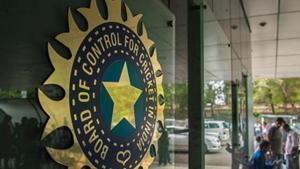 File image of BCCI logo.(Hindustan Times via Getty Images) File image of BCCI logo.(Hindustan Times via Getty Images)