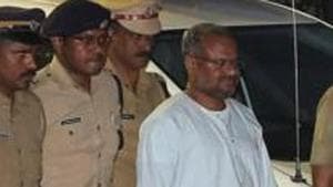 Former Jalandhar bishop Franco Mulakkal being escorted by police outside a crime branch office on the outskirts of Kochi in Kerala, in September 2018. Mulakkal is accused of raping a nun 13 times over two years.(Reuters File Photo) Former Jalandhar bishop Franco Mulakkal being escorted by police outside a crime branch office on the outskirts of Kochi in Kerala, in September 2018. Mulakkal is accused of raping a nun 13 times over two years.(Reuters File Photo)