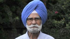 Balbir Singh Senior was part of India’s first post-Independence hockey team that won gold in the 1948 London Olympics.(Ravi Kumar / HT File Photo) Balbir Singh Senior was part of India’s first post-Independence hockey team that won gold in the 1948 London Olympics.(Ravi Kumar / HT File Photo)