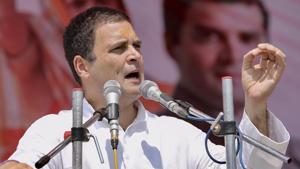 Rahul Gandhi hit out at Prime Minister Narendra Modi questioning his silence over the falling value of the Indian rupee.(PTI/File Photo) Rahul Gandhi hit out at Prime Minister Narendra Modi questioning his silence over the falling value of the Indian rupee.(PTI/File Photo)