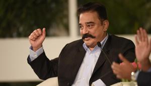 New Delhi, India - Oct. 5, 2018: Kamal Haasan, Actor, Filmmaker and Founder, Makkal Needhi Maiam during the Hindustan Times Leadership Summit at Taj Palace in New Delhi, India, on Friday, October 5, 2018.(HT Photo) New Delhi, India - Oct. 5, 2018: Kamal Haasan, Actor, Filmmaker and Founder, Makkal Needhi Maiam during the Hindustan Times Leadership Summit at Taj Palace in New Delhi, India, on Friday, October 5, 2018.(HT Photo)