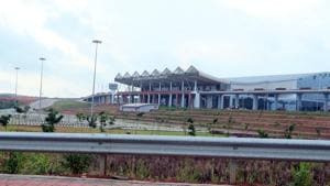 A view of the Kannur international airport that will be inaugurated on December 9.(HT Photo) A view of the Kannur international airport that will be inaugurated on December 9.(HT Photo)