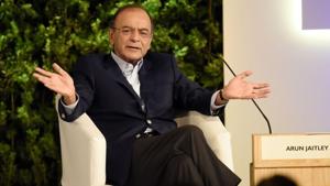 Taking a jab at the UPA-II government Union minister Arun Jaitley speaking on day 2 of HTLS 2018 said that “Nothing could be worse than 2013. The current account deficit was 4.7%. The average rate of inflation under UPA-II was 10.4%.” Jaitley also said that there are huge avenues for growth for Indian economy in the next 10-20 years, adding that India’s ability to maintain present growth rate for a decade or two is certain. (Burhaan Kinu / HT Photo) Taking a jab at the UPA-II government Union minister Arun Jaitley speaking on day 2 of HTLS 2018 said that “Nothing could be worse than 2013. The current account deficit was 4.7%. The average rate of inflation under UPA-II was 10.4%.” Jaitley also said that there are huge avenues for growth for Indian economy in the next 10-20 years, adding that India’s ability to maintain present growth rate for a decade or two is certain. (Burhaan Kinu / HT Photo)