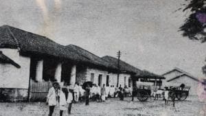 This is what Thane railway station used to look in 1853. People used to travel by bullock carts only.(Sadashiv Tetwilkar) This is what Thane railway station used to look in 1853. People used to travel by bullock carts only.(Sadashiv Tetwilkar)