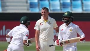 Pakistan openers Mohammad Hafeez and Imam-ul-Haq put on a solid opening stand(AFP) Pakistan openers Mohammad Hafeez and Imam-ul-Haq put on a solid opening stand(AFP)