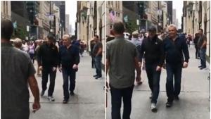 Rishi Kapoor and Anupam Kher spotted in New York City together.(Twitter) Rishi Kapoor and Anupam Kher spotted in New York City together.(Twitter)
