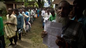 The Centre had on July 30 published a second draft NRC list of Assam in which out of 3.29 crore people, names of 2.89 crore were included.(AP/File Picture) The Centre had on July 30 published a second draft NRC list of Assam in which out of 3.29 crore people, names of 2.89 crore were included.(AP/File Picture)