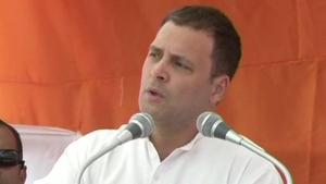 Congress president Rahul Gandhi is in poll-bound Rajasthan on October 9-10.(Credit: ANI/Twitter) Congress president Rahul Gandhi is in poll-bound Rajasthan on October 9-10.(Credit: ANI/Twitter)