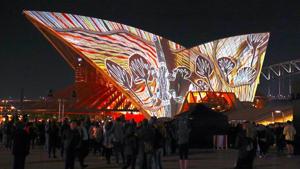 An art display at the Sydney Opera House in Sydney, Australia. India is the biggest source of skilled migrants, comprising 21 percent in fiscal 2017, followed by China and the UK.(Reuters File Photo) An art display at the Sydney Opera House in Sydney, Australia. India is the biggest source of skilled migrants, comprising 21 percent in fiscal 2017, followed by China and the UK.(Reuters File Photo)