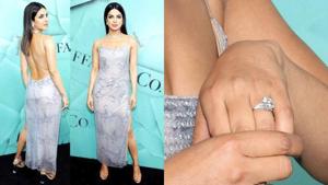 Priyanka Chopra stole the show with her diamond engagement ring, when she attended a Tiffany party in New York. (Instagram) Priyanka Chopra stole the show with her diamond engagement ring, when she attended a Tiffany party in New York. (Instagram)