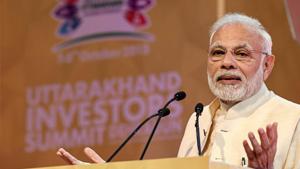 Prime Minister Narendra Modi on Wednesday addressed booth-level workers of the BJP via NaMo app.(PTI file photo) Prime Minister Narendra Modi on Wednesday addressed booth-level workers of the BJP via NaMo app.(PTI file photo)