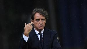 File image of Italy coach Roberto Mancini.(REUTERS) File image of Italy coach Roberto Mancini.(REUTERS)