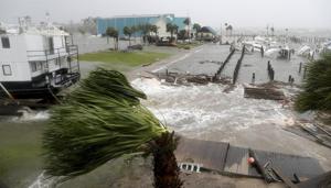 Boats lay sunk and damaged at the Port St. Joe Marina, Wednesday, Oct. 10, 2018 in Port St. Joe, Florida.(AP) Boats lay sunk and damaged at the Port St. Joe Marina, Wednesday, Oct. 10, 2018 in Port St. Joe, Florida.(AP)