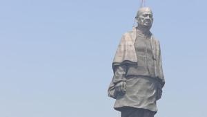 The Statue of Unity near Sardar Sarovar Dam at Kevadiya Colony in Gujarat(HT Photo) The Statue of Unity near Sardar Sarovar Dam at Kevadiya Colony in Gujarat(HT Photo)