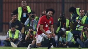 Soccer Football - African Nations Cup Qualifier - Egypt v Swaziland - Al-Salam Stadium, Cairo, Egypt - October 12, 2018 Egypt's Mohamed Salah celebrates a goal(REUTERS) Soccer Football - African Nations Cup Qualifier - Egypt v Swaziland - Al-Salam Stadium, Cairo, Egypt - October 12, 2018 Egypt's Mohamed Salah celebrates a goal(REUTERS)