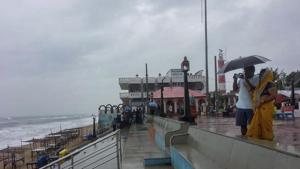Cyclone Titli made landfall on the Odisha-Andhra coast on Thursday morning.(PTI) Cyclone Titli made landfall on the Odisha-Andhra coast on Thursday morning.(PTI)