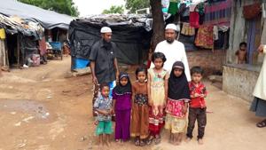The Rohingyas settled in Hyderabad are now reconciled to the fact that they might be told to go back sooner or later.(HT PHOTO) The Rohingyas settled in Hyderabad are now reconciled to the fact that they might be told to go back sooner or later.(HT PHOTO)