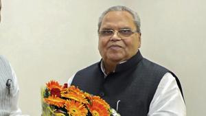 Jammu and Kashmir governor Satya Pal Malik on Sunday said that his administration has taken up the issue of the well-being of Kashmiri students studying in Aligarh Muslim University (AMU) with the Uttar Pradesh government.(PTI) Jammu and Kashmir governor Satya Pal Malik on Sunday said that his administration has taken up the issue of the well-being of Kashmiri students studying in Aligarh Muslim University (AMU) with the Uttar Pradesh government.(PTI)