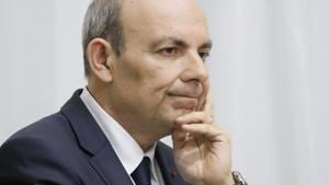 Eric Trappier, chairman and CEO of Dassault Aviation, attends a meeting with Russian president Vladimir Putin and other representatives of the French and Russian business communities at the Novo-Ogaryovo state residence outside Moscow, Russia January 31, 2018.(Reuters) Eric Trappier, chairman and CEO of Dassault Aviation, attends a meeting with Russian president Vladimir Putin and other representatives of the French and Russian business communities at the Novo-Ogaryovo state residence outside Moscow, Russia January 31, 2018.(Reuters)