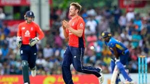 File image of England spinner Liam Dawson.(AFP) File image of England spinner Liam Dawson.(AFP)