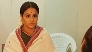 Vidya Balan as Basavatarakam in NTR biopic.(Instagram) Vidya Balan as Basavatarakam in NTR biopic.(Instagram)