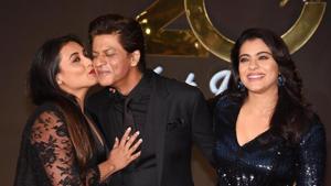 The team of Kuch Kuch Hota Hai came together for the 20th anniversary celebrations in Mumbai.(AFP) The team of Kuch Kuch Hota Hai came together for the 20th anniversary celebrations in Mumbai.(AFP)