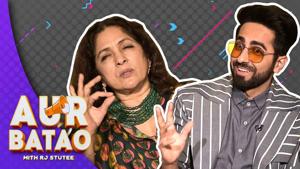 <p>In this new episode of Aur Batao, Ayushmann Khurrana, Neena Gupta and the starcast of this week's release Bhadaai Ho talk to RJ Stutee about 'parental sex', biological clock and more. In this freewheeling interview Ayushmann Khurrana talks about why Nakul, his character in Badhaai Ho, hits the roof when he gets to know his mother is pregnant. </p><p>Aur Batao is not your regular photoshopped chat show but makes hanging out with celebs a whole different (and fun) ballgame. Using her trademark wit and humour, RJ Stutee gets your favourite stars to laugh, share and confess.</p>