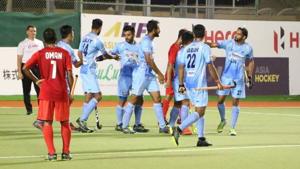 Dilpreet scored three goals (41st, 55th and 57th minute) and was adjudged Man of the Match(Hockey India Twitter) Dilpreet scored three goals (41st, 55th and 57th minute) and was adjudged Man of the Match(Hockey India Twitter)